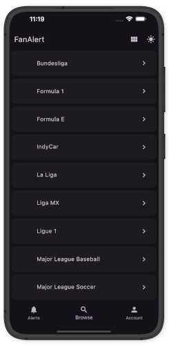 Your Favorite Leagues